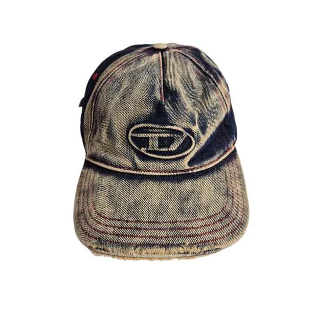 DIESEL) 디젤 C-SEYMON 데님 베이시볼 캡