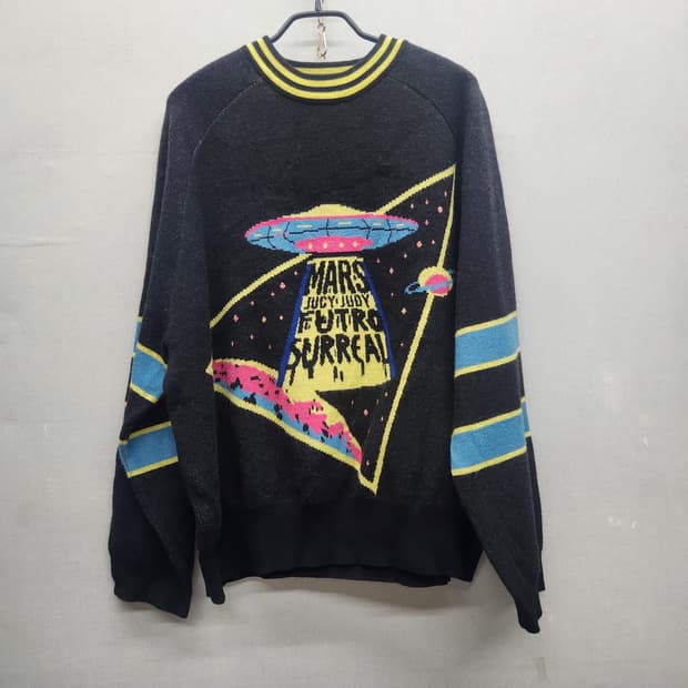 쥬시쥬디 UFO 디자인 오버핏 니트 85(2XL)