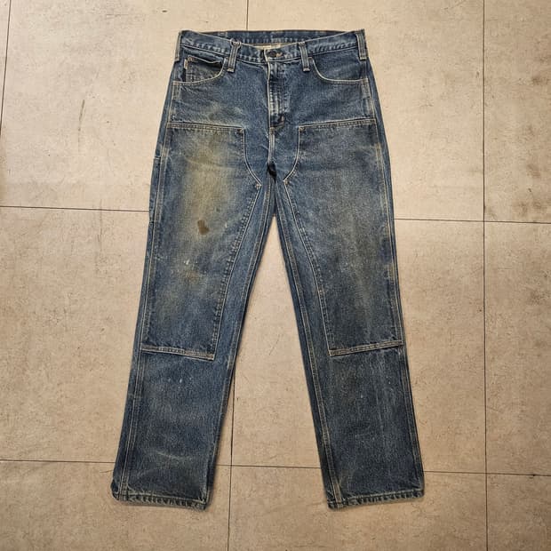 36×34 칼하트 더블니 데님팬츠 fr 오리지널