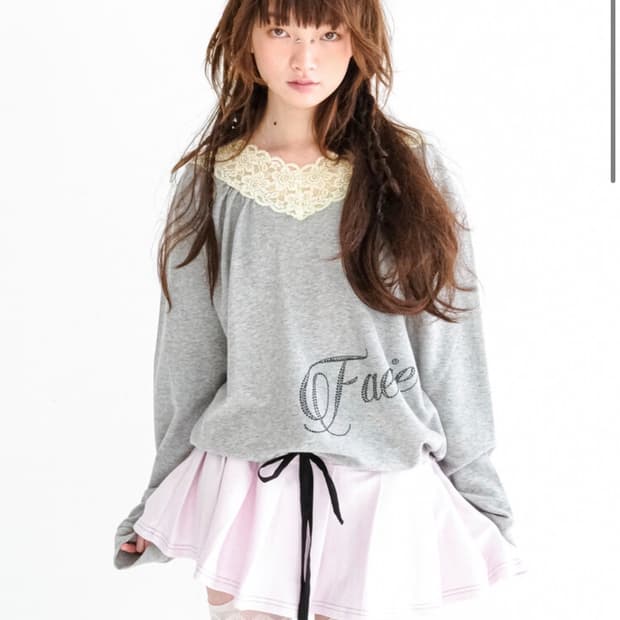 샵페어리 lace V neck pleats dress (pink) 원피스