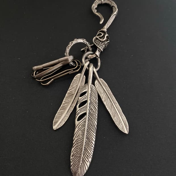 스컬 패더 키링