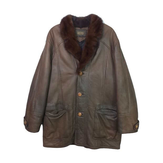 DINNO GALLUCCI 디노갈루치 양가죽 무스탕 코트 XL