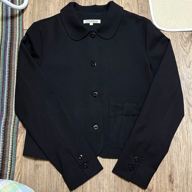 코이세이오 리본 자켓 검정색