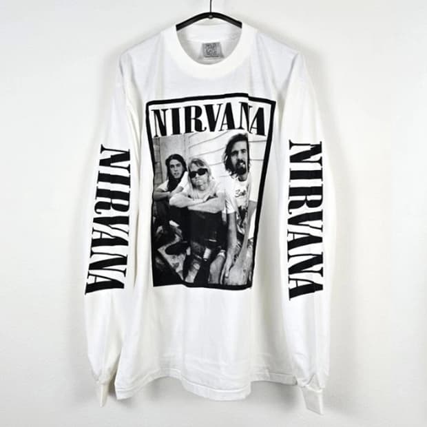 (rep) 빈티지 너바나 롱슬리브 wt