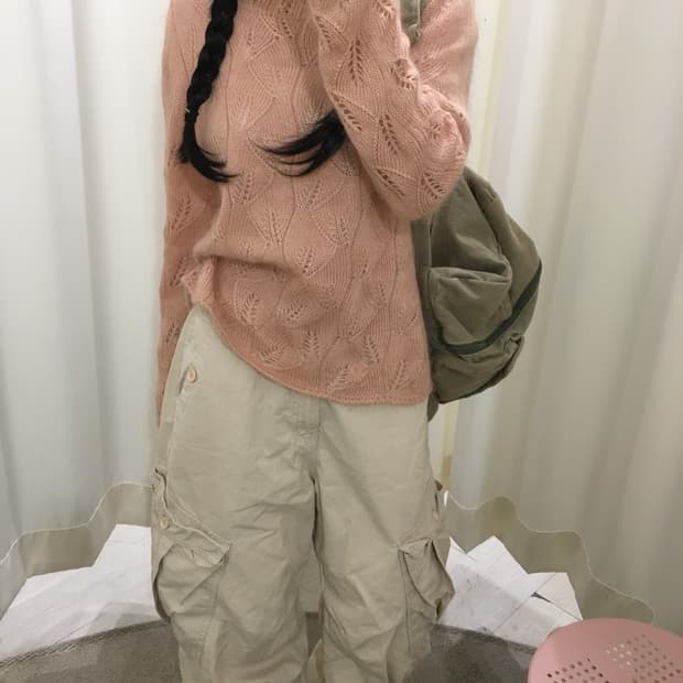 Peach Veil Sweater