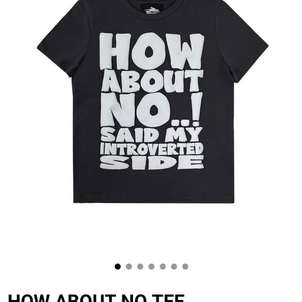 제노리포트 HOW ABOUT NO TEE 차콜