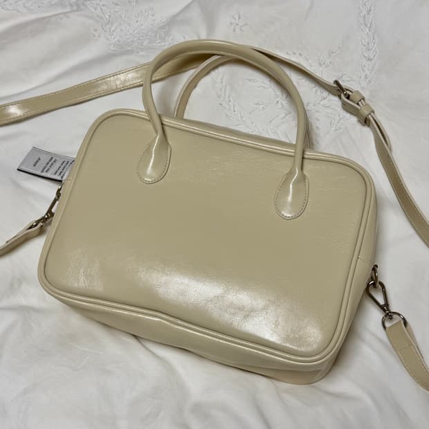 니히 nieeh 스퀘어백 크림 제니 가방 