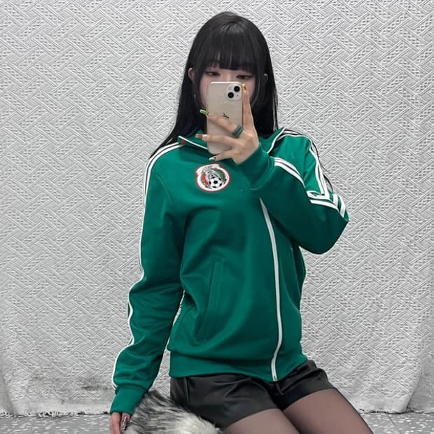 아디다스 올드스쿨 희귀 멕시코 FMF 국대 져지 집업 95 C09583