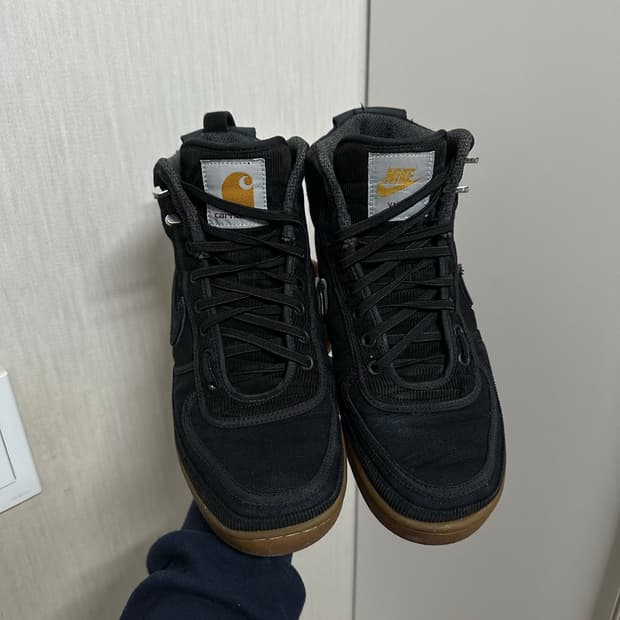 나이키 x 칼하트 반달 하이 블랙 250