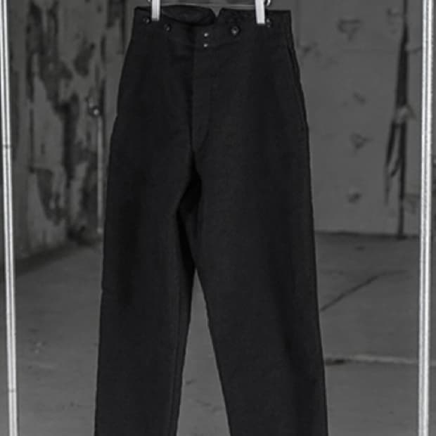 코모리 몰스킨 팬츠 블랙 2 comoli moleskin