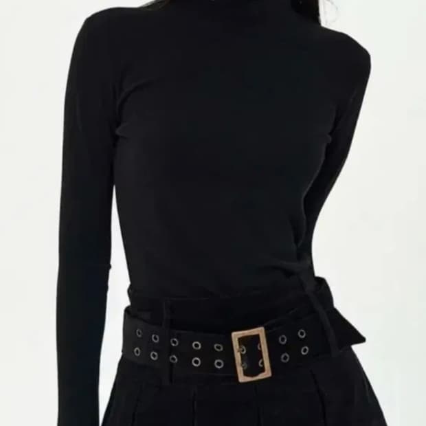 팬시클럽 단종 벨트 블랙 스커트