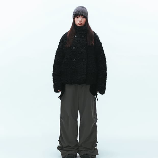 코이세이오 헤어리 퍼자켓 블랙