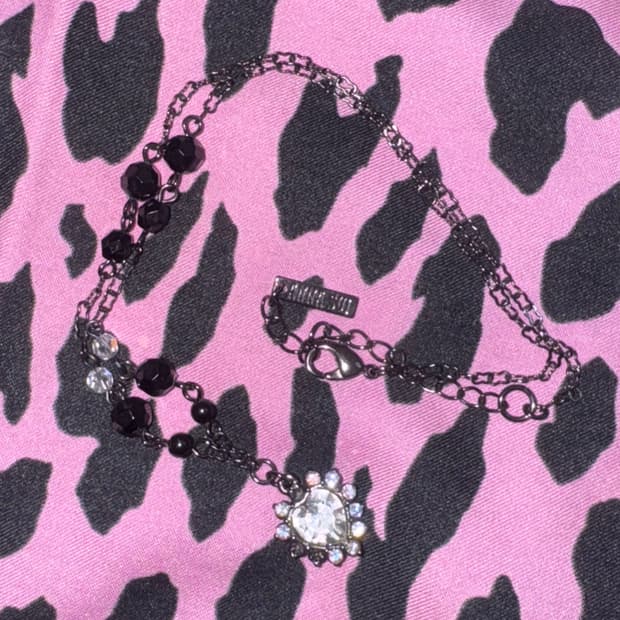 Anna Sui 안나수이 오리엔탈 하트큐빅 목걸이