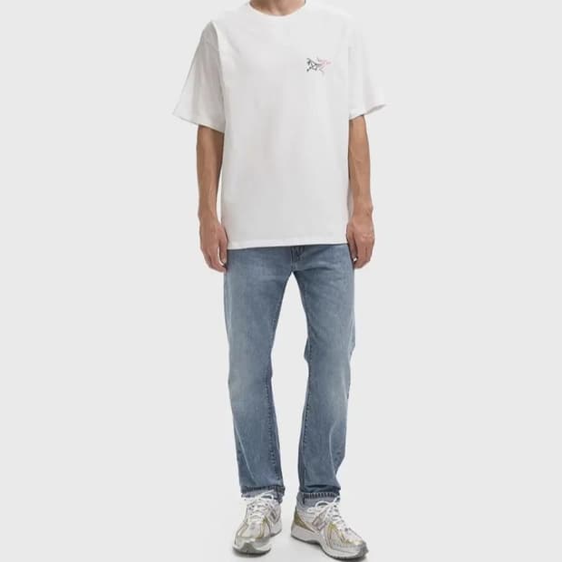 [새상품/정품] 아크테릭스 빅로고 반팔티 (화이트 / L)