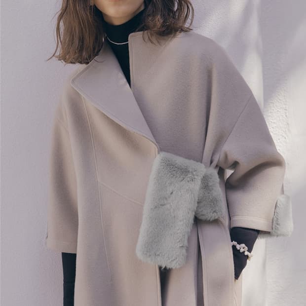 제이청 퍼트리밍 코트