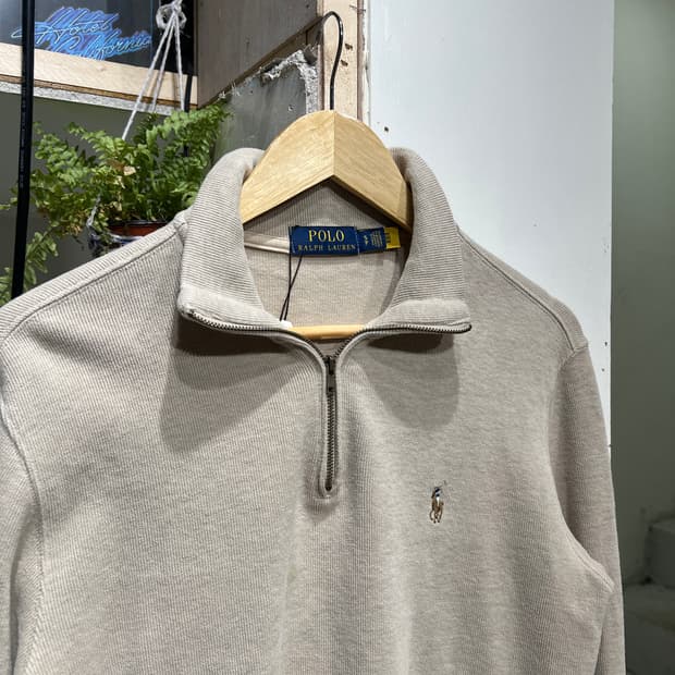 폴로 랄프로렌 반집업 니트