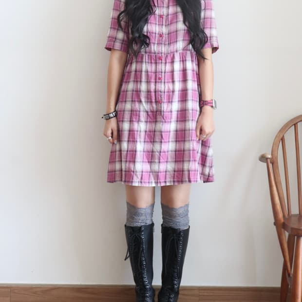 [Hysteric Glamour] Check Shirt Dress