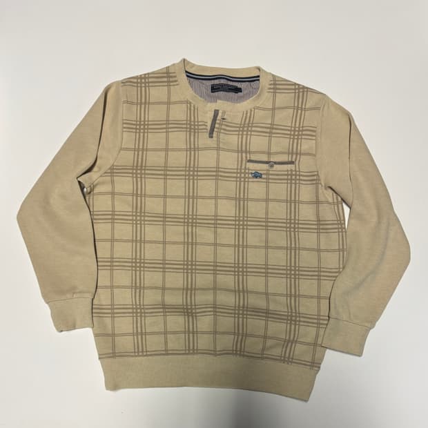 칸사이 야마모토 일본 빈티지 체크 패턴 니트 S ~ M