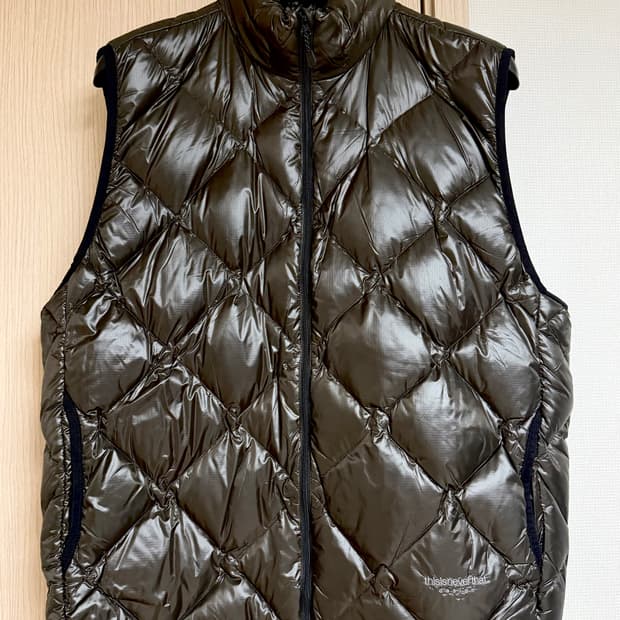디스이즈네버댓 / 경량 패딩 베스트 브라운 / L