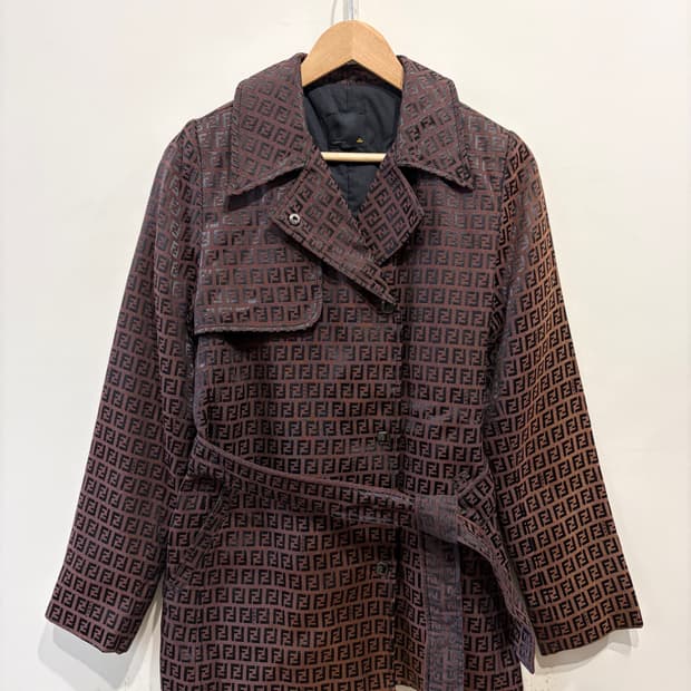 펜디 FF 패턴 벨티드 자켓