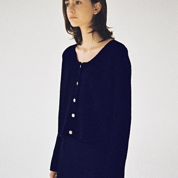 페이딘 클라우드 부클 가디건 네이비