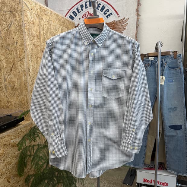 엘엘빈 X 빔즈 콜라보 체크셔츠