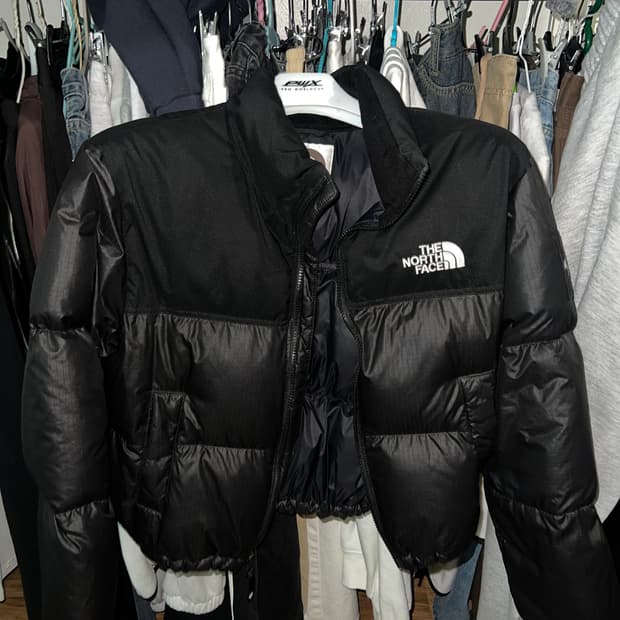 (W) 노스페이스 화이트 라벨 노벨티 눕시 다운 자켓 블랙