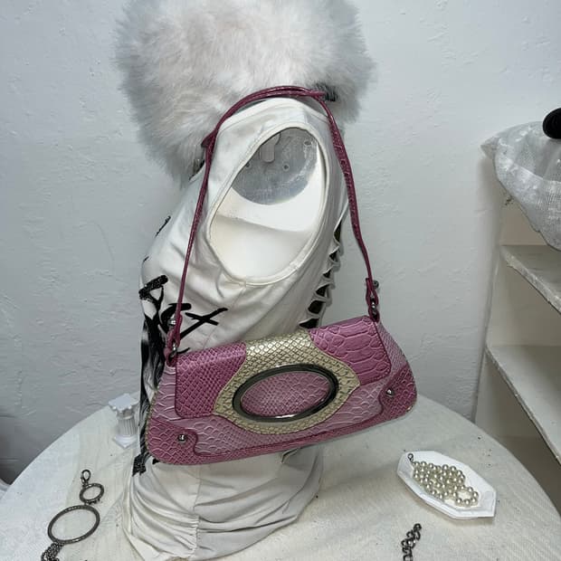 빈티지 핑크 파에톤 숄더백