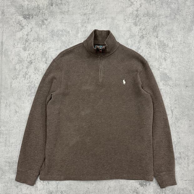 폴로 반집업니트 M