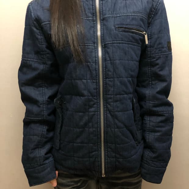 빈티지 켈빈클라인 데님 펑크 자켓