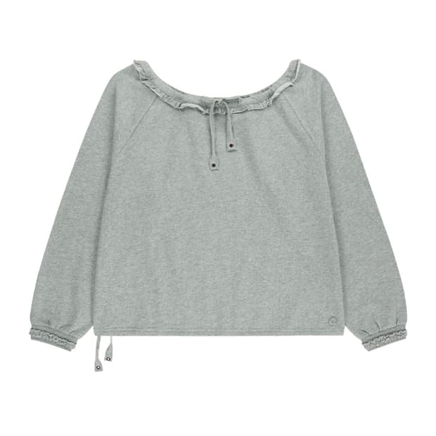 (1 2) 코이세이오 드로스트링 롱 슬리브 멜란지 그레이