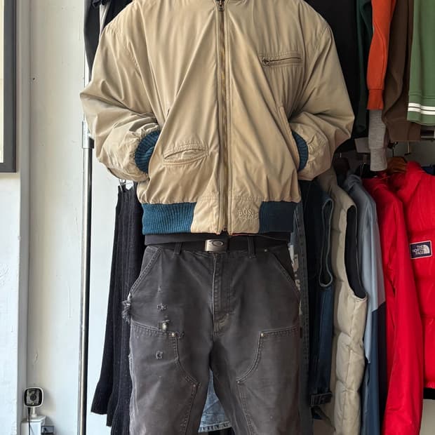 80s Hugo Boss 봄버 자켓