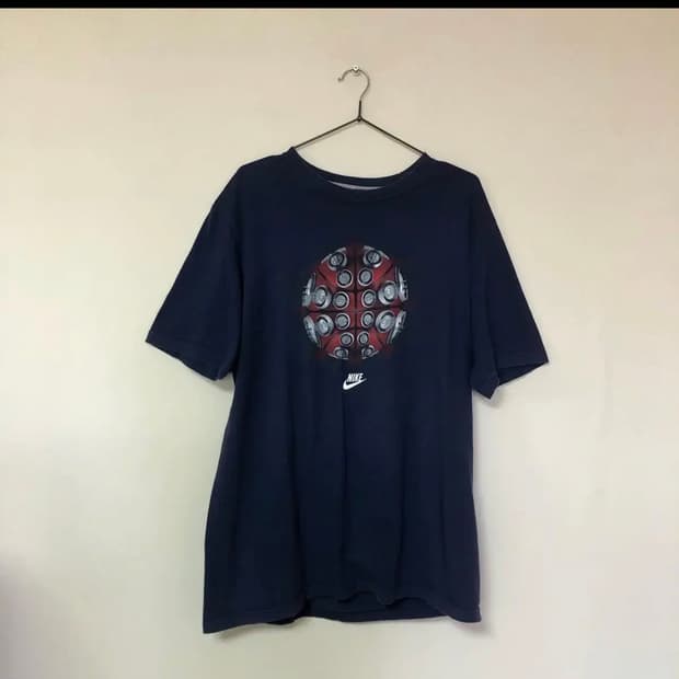 나이키 네이비 농구공 반팔 티셔츠 🥿 