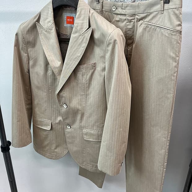 슬95,30) 보스 린넨 셋업슈트 