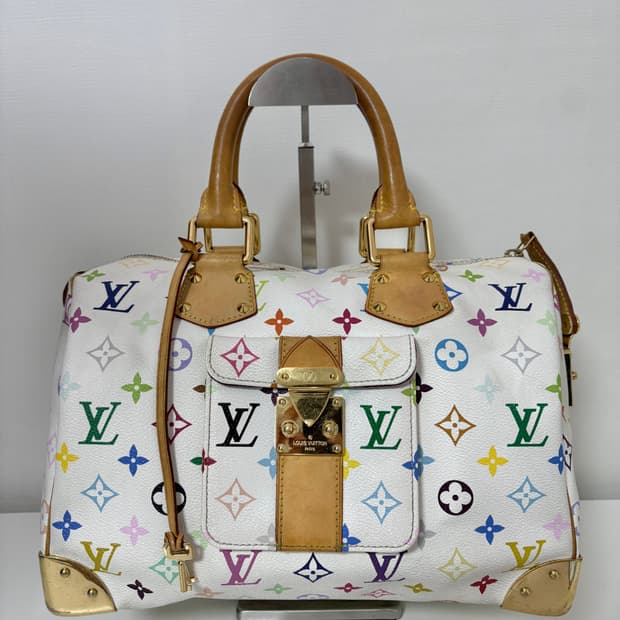 루이비통 멀티컬러 화이트 스피디