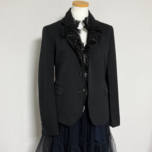 14ss 꼼데가르송 꼼데가르송 프릴 오간자자켓