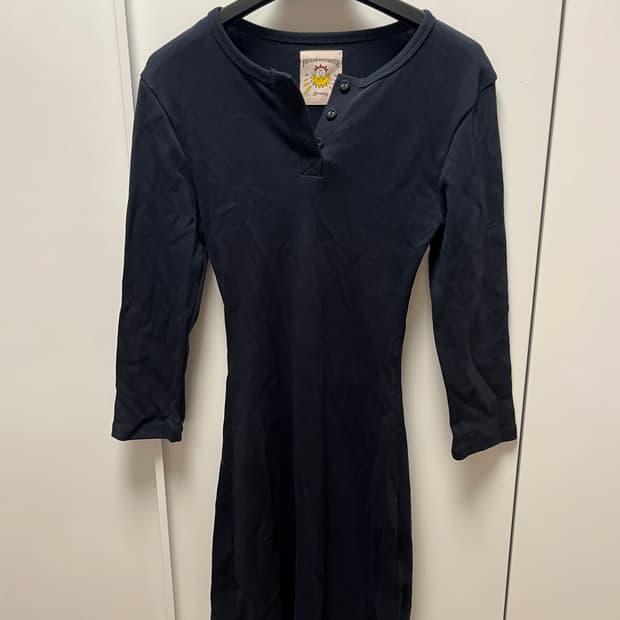 클래식 원피스 네이비