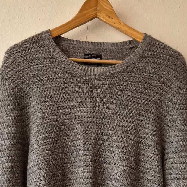 올세인츠 남성 간절기울라운드니트 M사이즈