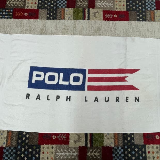 90s 폴로 랄프로렌 빈티지 비치 타올 타월