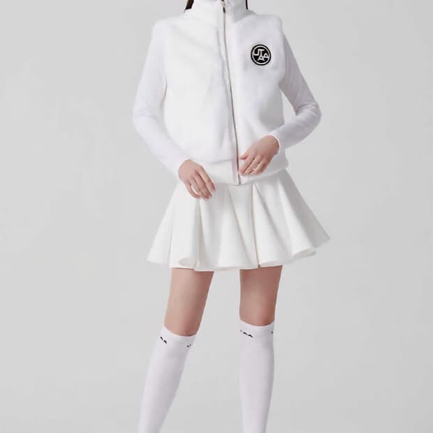 유타 골프 스퀘어 로고퍼 하이넥 베스트자켓 S (90)