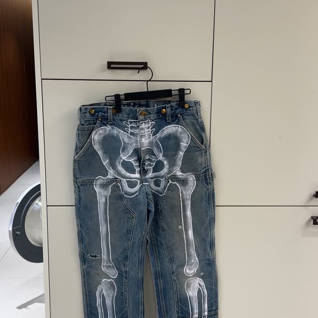 칼하트 X 해골 커스텀 바지 34