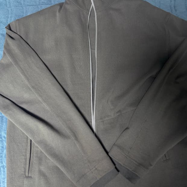 5 xl) 해칭룸 미들 가디건 스웻 집업 그레이