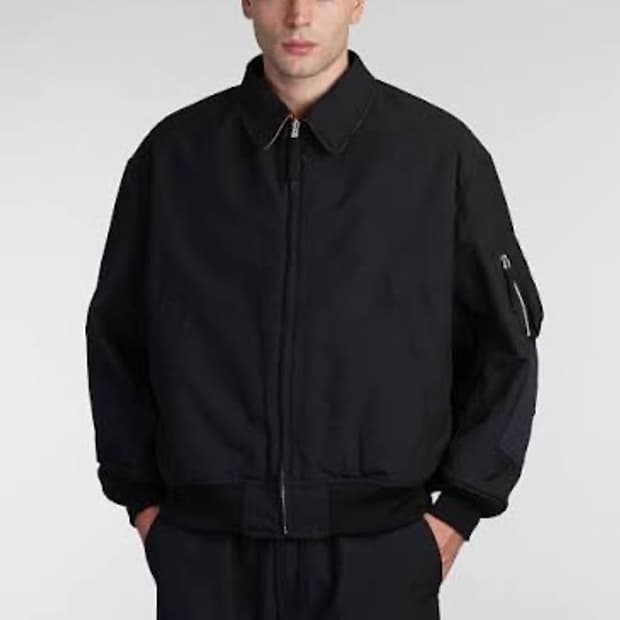 꼼데가르송 옴므 리버시블 울 봄버자켓