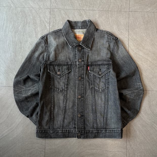 리바이스 흑청 데님 자켓