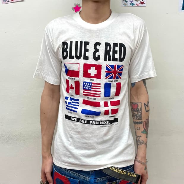 Blue & Red Flag T-shirt