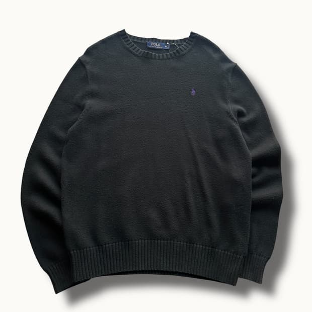 폴로 랄프로렌 블랙 니트