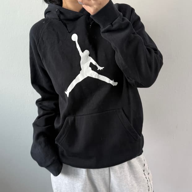 [XL] 조던 블랙 후드티
