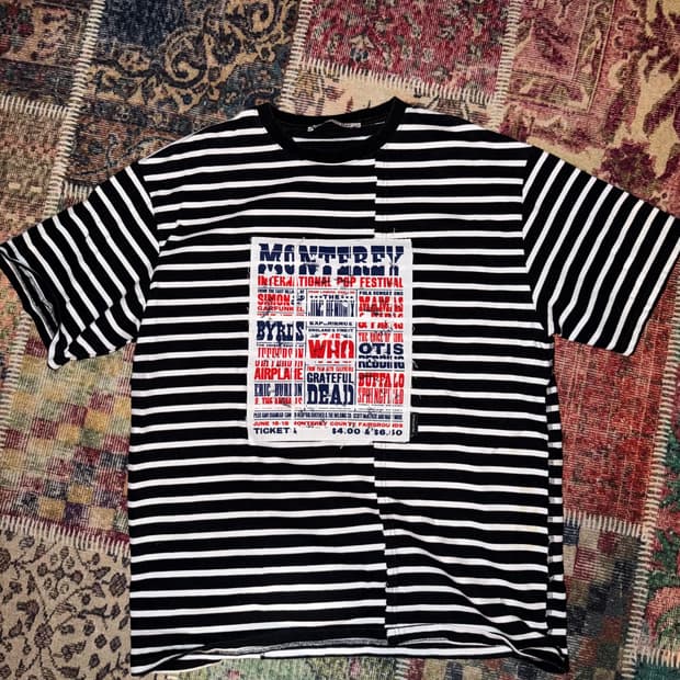 앤더슨벨 몬터레이 포스터 스트라이프 티셔츠