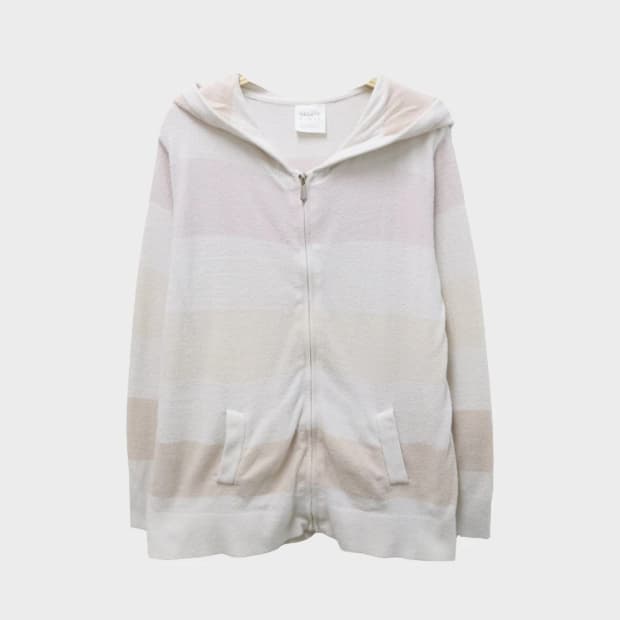 젤라또피케 스트라이프 딸기우유 수면 후드 집업 64316