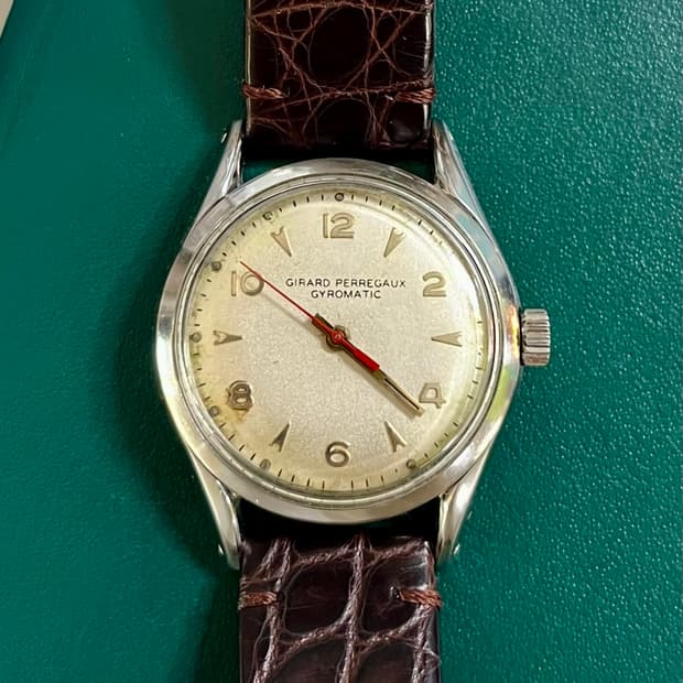 극레어) 50,60s 지라드 페르고 Gyromatic 빈티지 시계